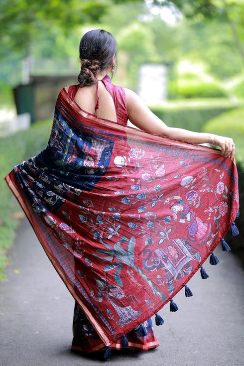 Vasthrlay Fashion Viscose Printed Ethnic Wear