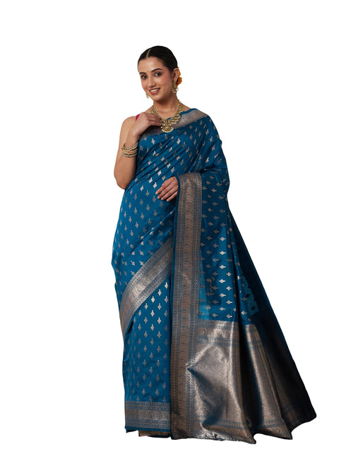 Vasthrlay Banarasi Unstitched Saree