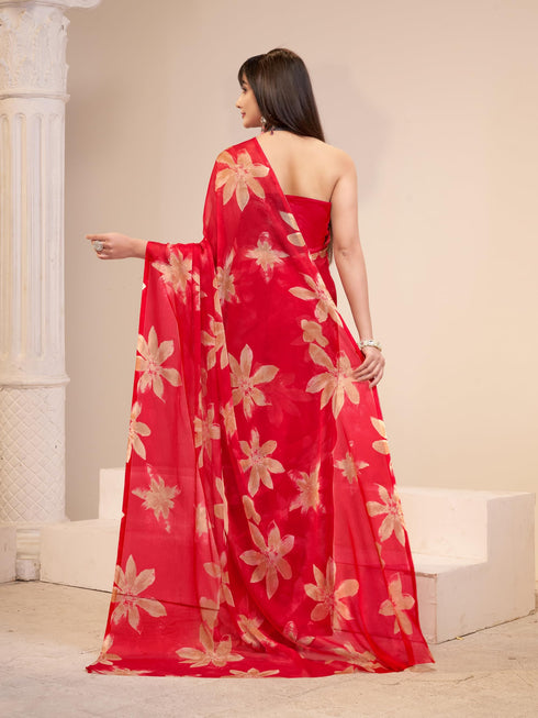 Vasthrlay Chiffon Floral Saree