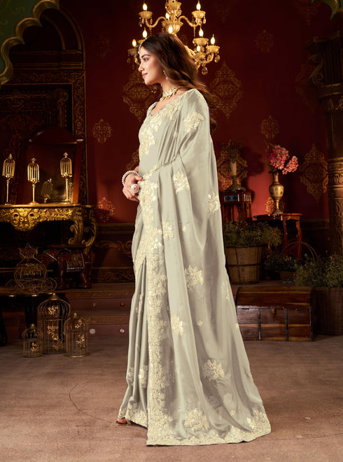 Vasthrlay Embroidery Unstitched Saree