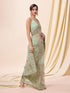 Vasthrlay Embroidery Unstitched Pistagreen Ethnic Wear