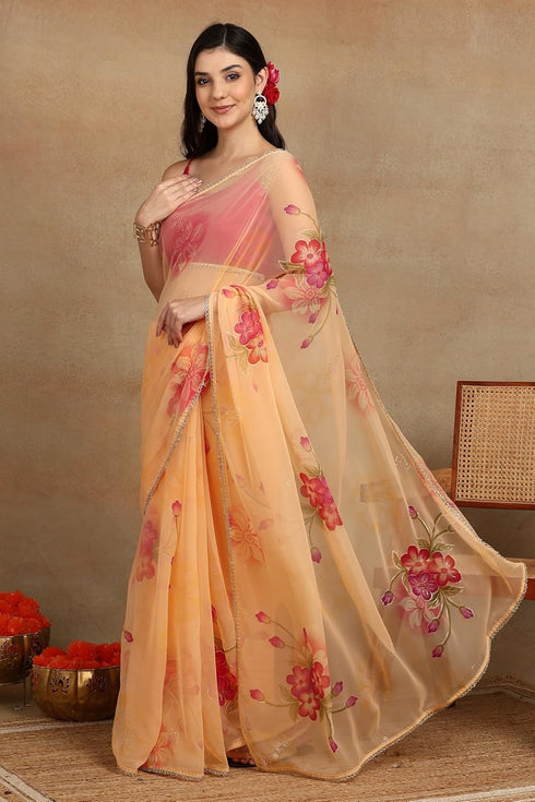 Vasthrlay Fashion Georgette Printed Ethnic Wear
