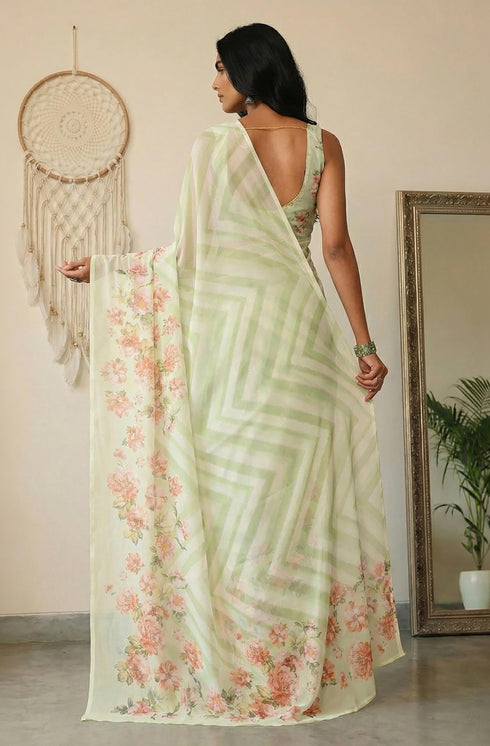 Vasthrlay Georgette Printed Saree