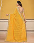 Vasthrlay Georgette Embroidery Unstitched Maroon Saree