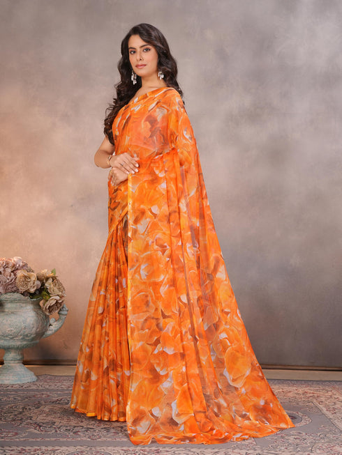 Vasthrlay Chiffon Floral Saree
