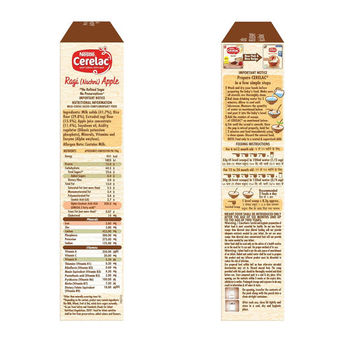 CERELAC Baby Food Cereal | Ragi (Nachni) Apple