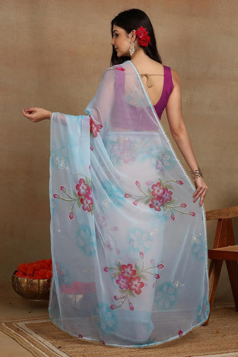 Vasthrlay Fashion Georgette Printed Ethnic Wear