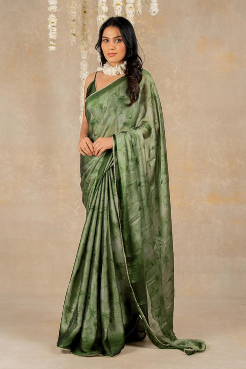 Vasthrlay Fashion Georgette Dark Multicolor Ethnic Wear