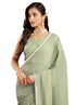Vasthrlay Maroon Border Unstitched Saree