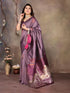 VasthrlayKanjivaram Banarasi Unstitched Mustard Free Ethnic Wear