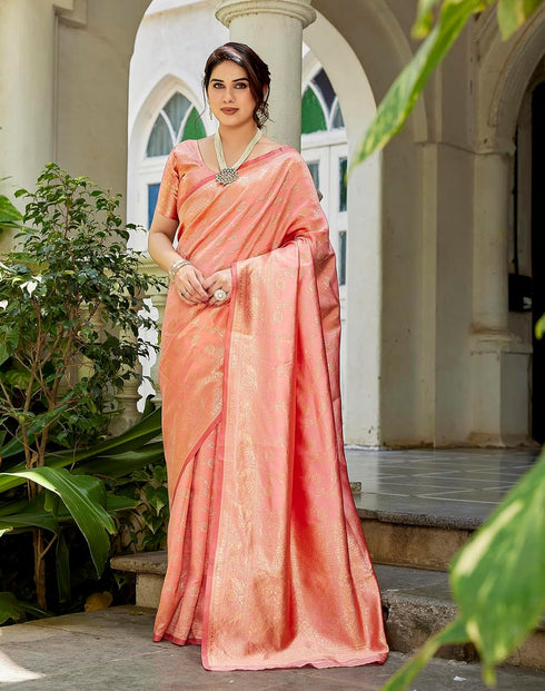 Vasthrlay Banarasi Traditional Jacquard Az Ys Shayani Ethnic Wear