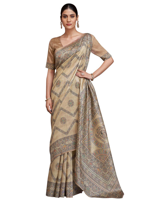 Vasthrlay Madhubani Printed Unstitched Hs Ethnic Wear