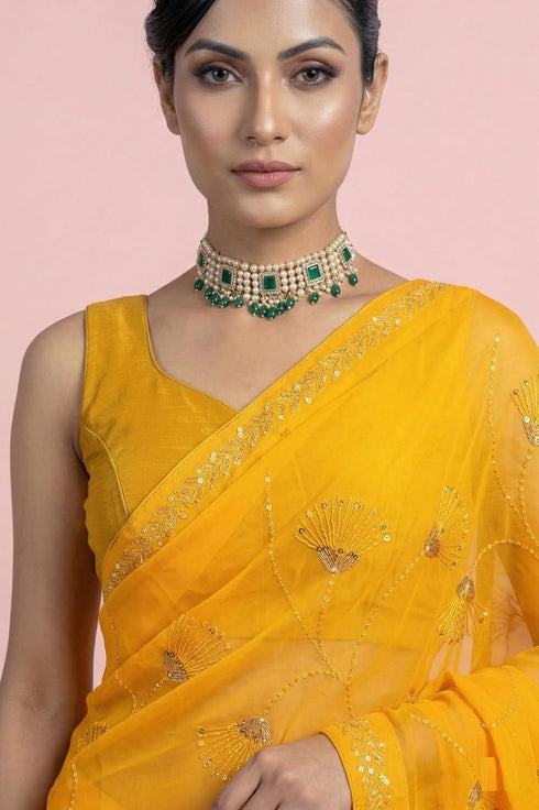 Vasthrlay Embroidered Swarovski Ethnic Wear