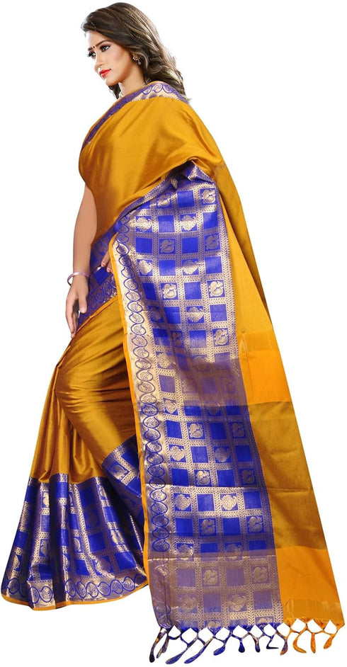 Vasthrlay Jacquard Unstiched Ethnic Wear