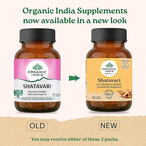 Organic India Shatavari-Veg Capsules Bottle
