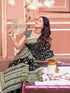 Vasthrlay Womens Printed Unstitched Dusty Pink Saree