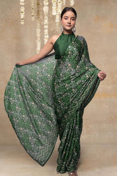 Vasthrlay Fashion Chiffon Printed Ethnic Wear
