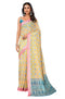 Vasthrlay Yellow Cotton Printed Saree