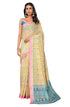 Vasthrlay Yellow Cotton Printed Saree