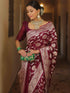 Vsathrlay Saree Kanjivaram Silk Pari Red