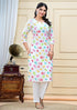 Women Holi Special Cotton Printed Short Kurti Top