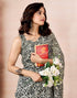 Vasthrlay Chanderi Printed Unstitched Off White Saree