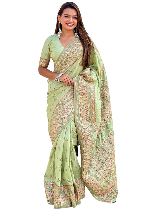 Vasthrlay Kanjivaram Unstitched Blouse Ethnic Wear
