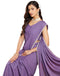 Vasthrlay Pink Border Unstitched Saree