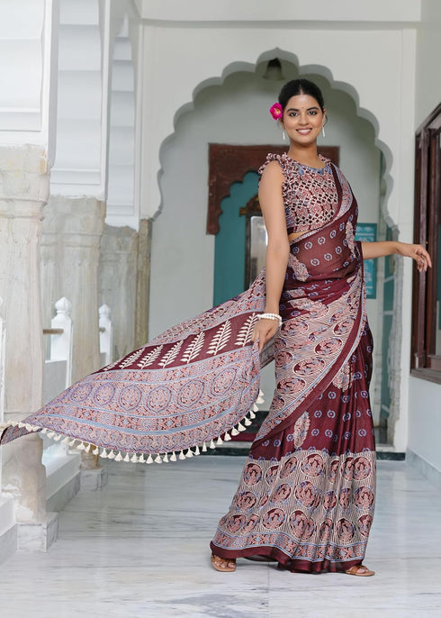 Vasthrlay Fashion Chiffon Printed Ethnic Wear