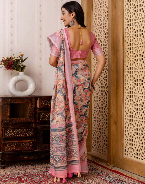 Vasthrlay Banarasi Traditional Unstitched Saree