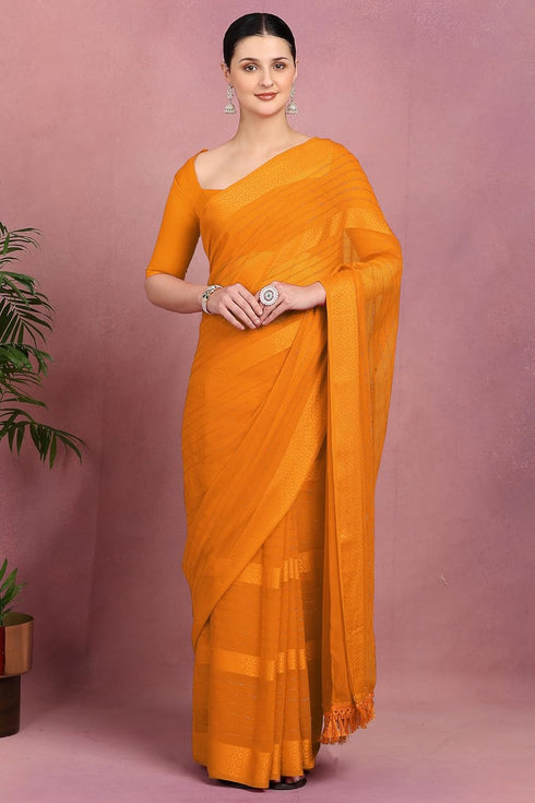 Vasthrlay Fashion Georgette Green Ethnic Wear