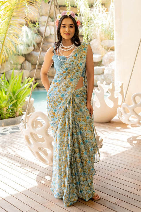 Vasthrlay Fashion Chiffon Printed Ethnic Wear
