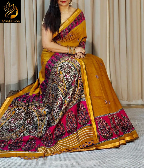 Vasthrlay Printed Traditional Lightweight Breathable