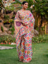 Vasthrlay Bandhani Printed Unstitched Peach Saree