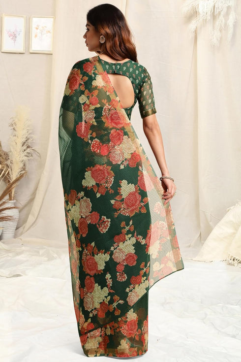 Vasthrlay Fashion Polyester Printed Black Ethnic Wear