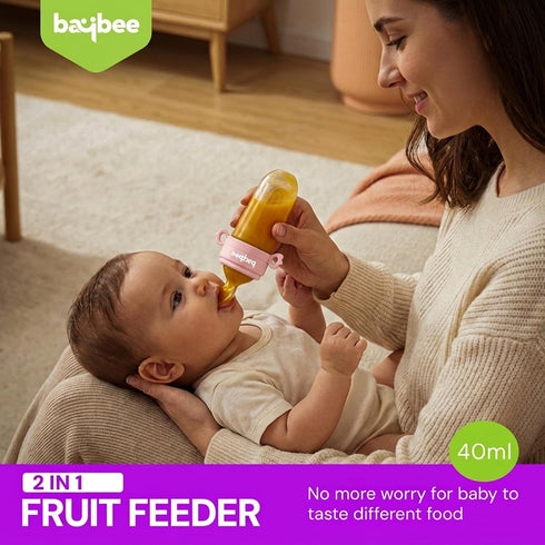 Baybee 2 In 1 Silicone Baby Food Feeder And Fruit Nibbler Pacifier For Babies