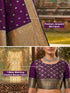 Vasthrlay Jaquard Traditional Unstitch Pink Ethnic Wear