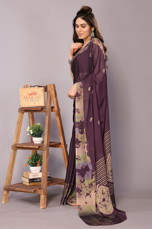 Vasthrlay Fashion Chiffon Georgette Dark Ethnic Wear