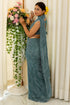 Vasthrlay Fashion Georgette Stripes Navy Ethnic Wear