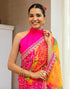 Vasthrlay Georgette Embroidery Unstitched Red Saree