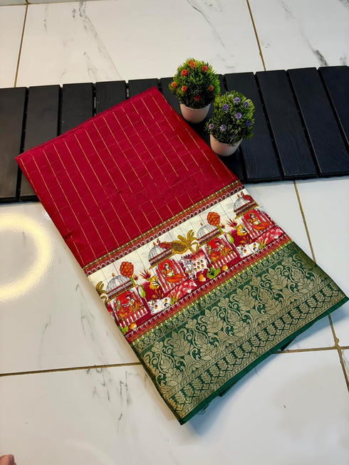 Vasthrlay Silk Saree Dark Blue