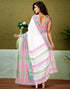 Vasthrlay Chanderi Printed Unstitched Blue Saree