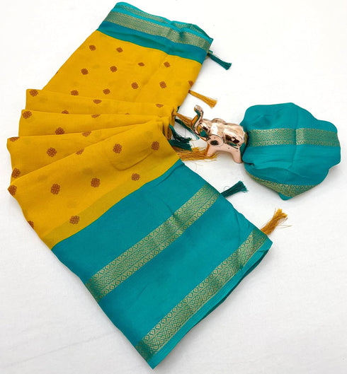 Vasthrlay Silk Saree Dark Blue