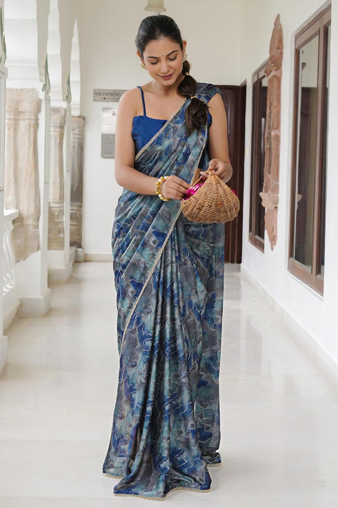 Vasthrlay Fashion Georgette Leheriya Dark Ethnic Wear