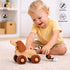 Wooden Dog Pull-Along Toy for Toddlers