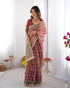 Vasthrlay Handloom Beige Blue Traditional Saree