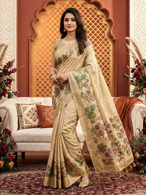 Vasthrlay Cotton Printed Unstitched Ethnic Wear