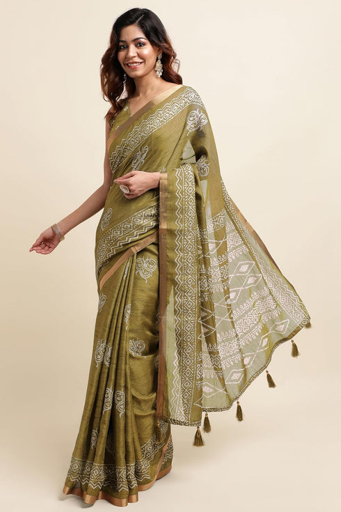 Vasthrlay Fashion Polyester Printed Ethnic Wear