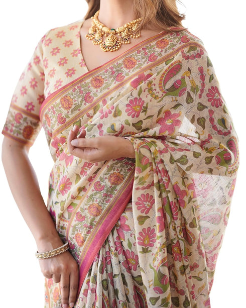 Vasthrlay Handloom Cotton Traditional Saree