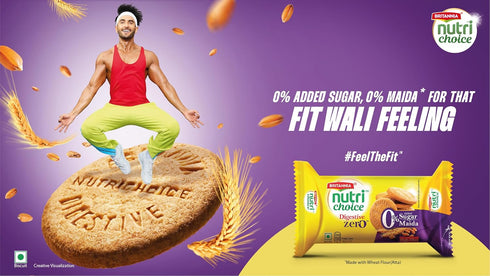 Britannia NutriChoice Digestive Zero High Fibre Biscuits